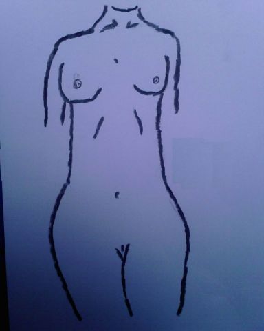 Buste de belle femme